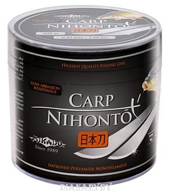 Kaprový vlasec Nihonto Carp 300m čierny