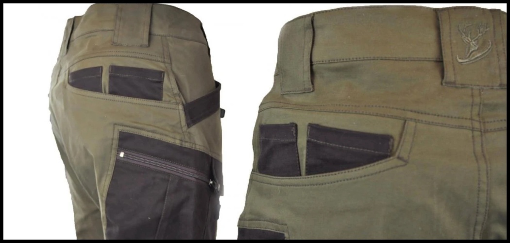 panske nohavice CIT zeleno-hnede T