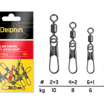 Rolling swivel with Japan snap / 10ks