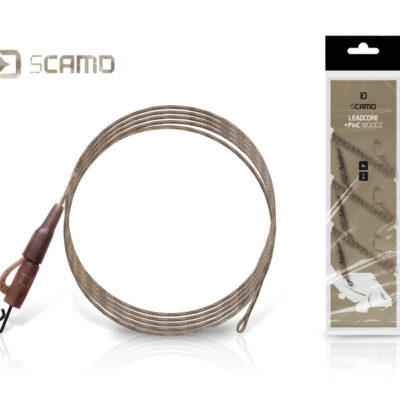 Nadväzec Delphin sCAMO Leadcore + PinC WOODZ / 3ks
