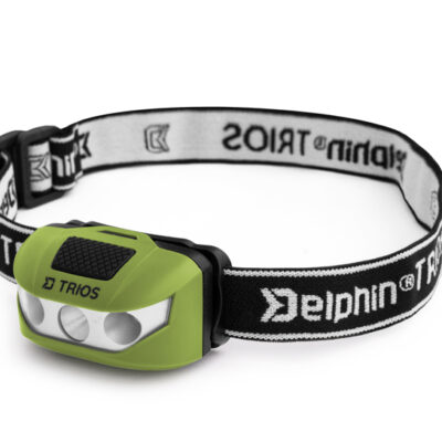 Čelová lampa Delphin TRIOS