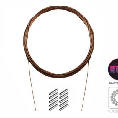 Oceľové lanko BOMB! s krimp. svorkami / 7 vlákien