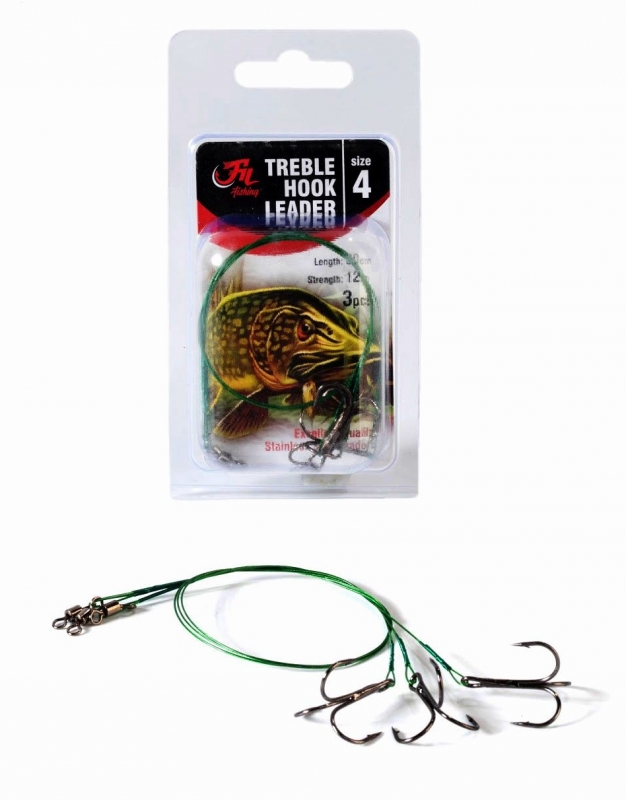 FilFishing Lanko s Trojhákem Treble Hook Leader 1 FilFishing Lanko s Trojhákem Treble Hook Leader
