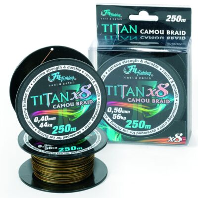 Filfishing Sumcová Šňůra Titan Camou Braid 250m