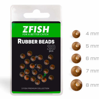 ZFISH Gumové korálky Rubber Beads 20ks