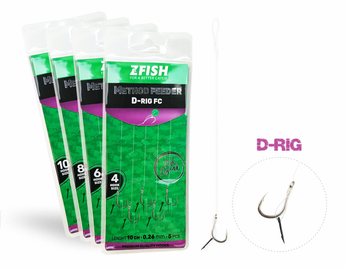 ZFISH Návazec Method Feeder D-RIG 5 ks 1 ZFISH Návazec Method Feeder D-RIG 5 ks