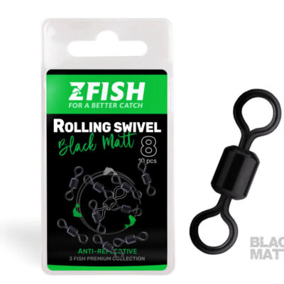 ZFISH Obratlík Rolling Swivel Black Matt vel.8/28Kg