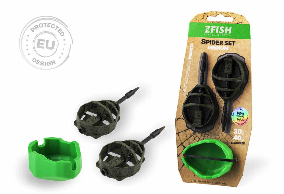 ZFISH Sada Method Feeder Spider Medium Set 30,40g + Formička 1 ZFISH Sada Method Feeder Spider Medium Set 30,40g + Formička
